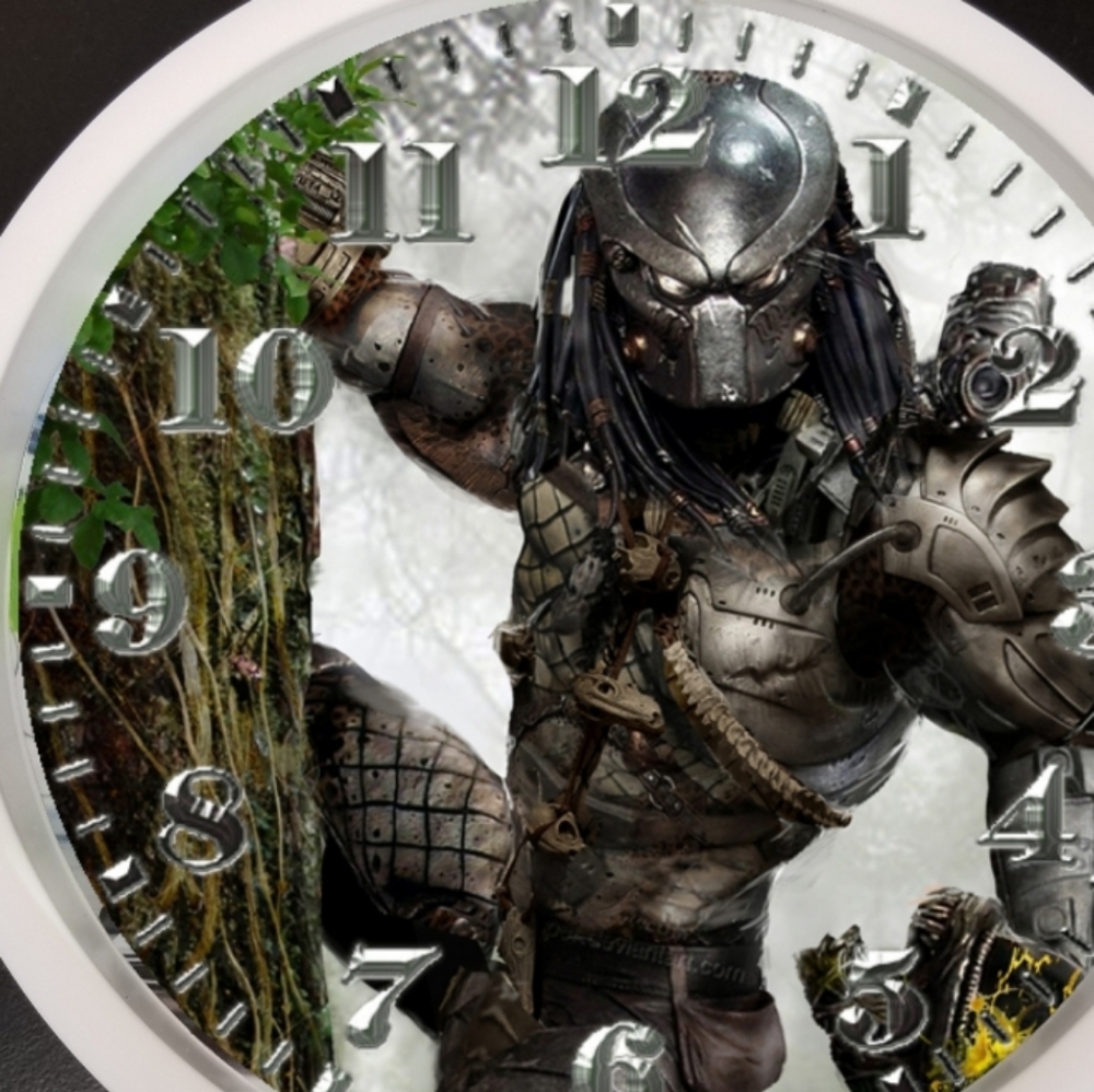 Predator hangs around led light clock